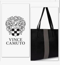 Bolso de Mano de Trabajo Vince Camuto Vegano Cuero Guijarro para Laptop Nuevo sin Etiquetas