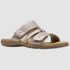 Sandalias Clarks Elizabelle Ave - Nuevas con etiquetas para mujer talla 8 topo metálico - #49232-ZZ5