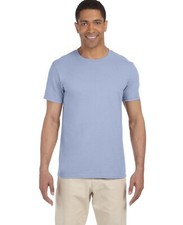 Gildan Camiseta de Algodón Liso Manga Corta Sólida Diseño en Blanco Camiseta Hombres Camiseta S-XXL