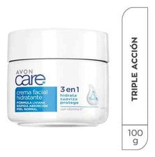 CREMA FACIAL HIDRATANTE AVON CARE PIEL NORMAL A SECA 3 BENEFICIOS EN 1