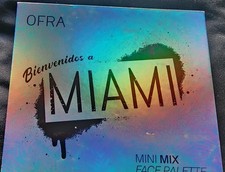 Paleta facial OFRA Bienvenidos A Miami Mini Mix polvo prensado púrpura dorado bronce