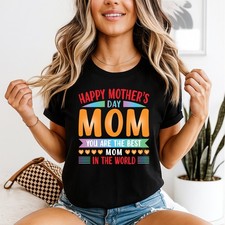 Feliz Día de la Madre Mom You Mujer Camiseta Día de la Madre Mamá Vida Regalo Para Ella