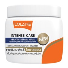 LOLANE Mascarilla Reparadora de Queratina Cuidado Intenso con Hialurón para Cabello Deshidratado 200g