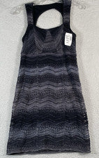 Nuevo con etiquetas Mini Vestido Free People Para Mujer Carbón Espalda Abierta Forrado, Talla 2