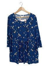Vestido casual mujer Julipa estampado floral talla 48 azul casual