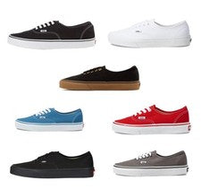 Vans Authenitc Zapato Clásico de Lona Hombres/Mujeres Unisex Zapato de Skateboarding