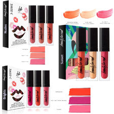 Tríos de crema labial líquida Beauty For Real con luz y espejo