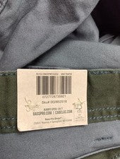 2 Pares Flex Gris Cabezal de Lectura Para Hombre 52x32 Pantalón Derecha Estilo Fulton Bolsillos de Carga