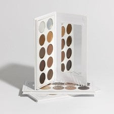 Paleta de 10 tonos y jabón para cejas Beauty For You Perfect Brow 5 polvos + 5 pomadas