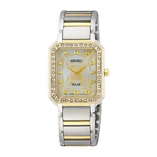 [Seiko] Reloj para mujer SEIKO Solar Quartz madreperla esfera SUP452P1