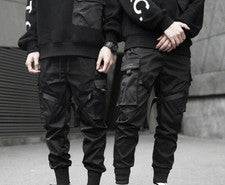 Hombres Pantalones Hip Hop Joggers Pantalones Bolsillos Pantalones Hombres Informales Pantalones Moda
