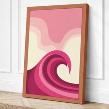 Impresión en lienzo moderna rosa Swirling Dreams arte de pared decoración del hogar listo para colgar