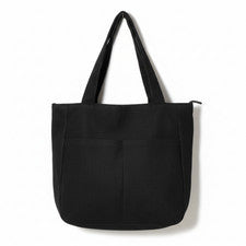 Bolso bandolera mujer Cord Shopper monocromático negro