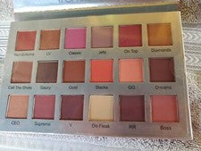 Paleta de sombras de ojos mate brillo satinado como un jefe trendbeauty 18 tonos