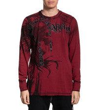Camisa térmica reversible Affliction Indian Chief para hombre