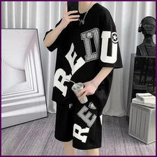 Moda Verano Hombre Personalizado Estampado Letras Cómodo Transpirable Cuello Redondo