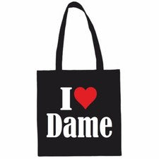 Bolso Bolsa Algodón I Love Dama Regalo Cumpleaños San Valentín Navidad