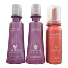 Champú y acondicionador ColorProof SuperRich + mousse SuperPlump 2 oz