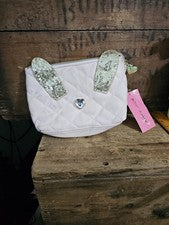 Bolsa de Cosméticos Betsey Johnson Acolchada ~~ DISCO BUNNY BLUSH ~~ Leer Descripción