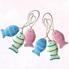 6 Piezas Adornos de Peces para Hogar Decoración de Habitación Costera Colgante Decoración de Pared