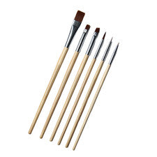Juego de 6 pinceles cosméticos pintura al óleo pinceles finos belleza