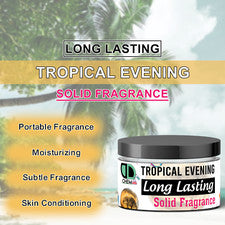 Bálsamos de perfume sólidos de noche tropical | Fragancia de larga duración para unisex