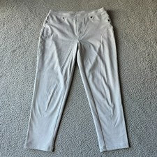 NUEVO Style & Co. Pantalones Para Hombre Pequeños Blancos Ajustados Jegging Elastizados Modernos Informales