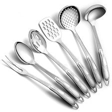 Juego de utensilios de cocina de acero inoxidable 6 piezas juegos de utensilios de cocina gadge de cocina...