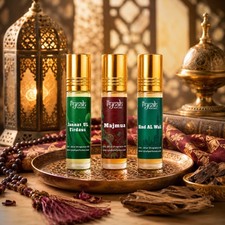 Árabe Attar Hind al wali | Majuma | Jannat ul firdaus | Juego Ittar 3 x 6 ml
