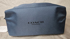 Bolso sin asas Coach fragancia para artículos de tocador bolsa de viaje con cremallera azul unisex para mujer y hombre