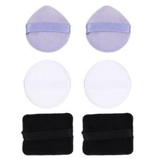 6 piezas Puff Facial Transpirable Maquillaje Puff Reutilizable Maquillaje Belleza Facial