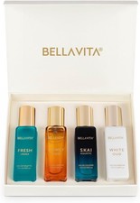 Bellavita Lujo Unisex Perfume Regalo Set con Miel Oud, 20 ml (Pack de 4)