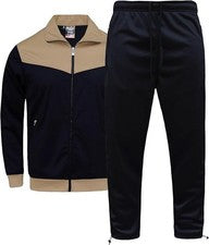 HOMBRE GRANDE Y ALTO 3XL 4XL 5XL 2 PIEZAS SÓLIDO MODA CLÁSICO OTOÑO CHÁNDAL GRANDE