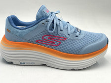 Nuevo Skechers ENDEAVOUR TALLA 7.5 Amortiguación Mujer Tenis Zapatos AZUL NARANJA 129470