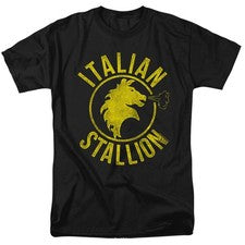 Camiseta Rocky Italian Stallion Para Hombre Camiseta con Logotipo de Caballo Envejecido Licencia S-5XL