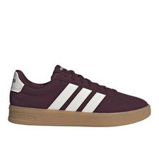 Tenis informales Adidas Grand Court 3.0 rojos con cordones para hombre IH1484