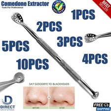 ACERO INOXIDABLE ESPINILLAS ACNÉ REMOVEDOR DE MANCHAS HERRAMIENTA ESPINILLAS ESPINILLAS