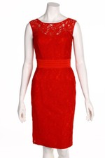 Vestido de encaje M BY MAIOCCI con abertura de encaje S rojo NUEVO