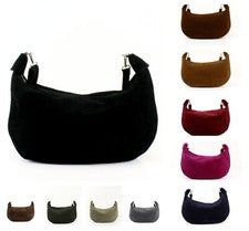 Nuevo Bolso Bandolera Para Mujer Cuero Gamuza Grande Estilo Media Luna