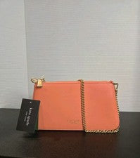 Bolso de mano Kate Spade Grace para mujer, rosa luna (coral) con cadena dorada