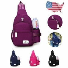 Bolso bandolera bandolera de nailon para mujer Mochila deportiva Cartera de viaje