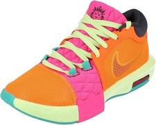 NUEVO EN CAJA ZAPATILLAS NIKE FB2239 800 LEBRON TESTIGO VIII BALONCESTO NARANJA/AZUL HOMBRE