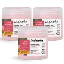 Máscara de captura de color Babaria 13,5 fl oz - Cuidado suave para el cabello teñido (paquete de 3)