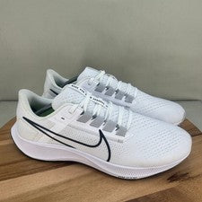 Nike Air Zoom Pegasus 38 Blanco Lobo Gris Negro Hombre Zapato para Correr CW7356-100 12.5