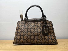 Bolso de Mano/Bolso Bandolera y Bloqueo de Almohadilla GUESS Easley Cartera Cacao Nuevo Con Etiquetas