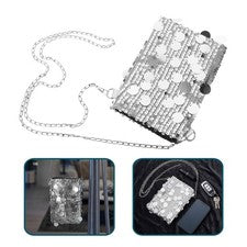 Cartera Bandolera de Cadena para Mujer Moda Bolso de Lentejuelas Noche Bolso de Hombro para
