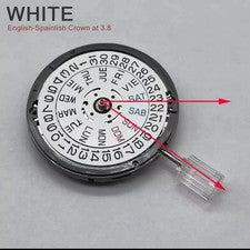 movimento MECCANISMO ORIGINALE SEIKO SII NH36A 3.8 nh36 automatico RH35 BIANCO @