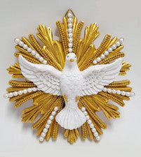 Placa de pared del Espíritu Santo - Escultura del Espíritu Divino montada en la pared para decoración del hogar