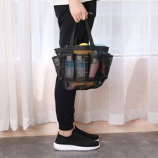 Mini Bolsa de Comestibles de Nylon de Malla de Playa de Verano Bolso de Transporte Picnic Multi Bolsillo