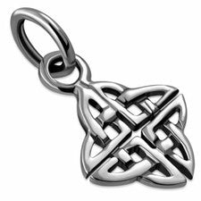 Pequeño colgante de plata maciza con nudo celta - plata de ley 925 - 6 mm